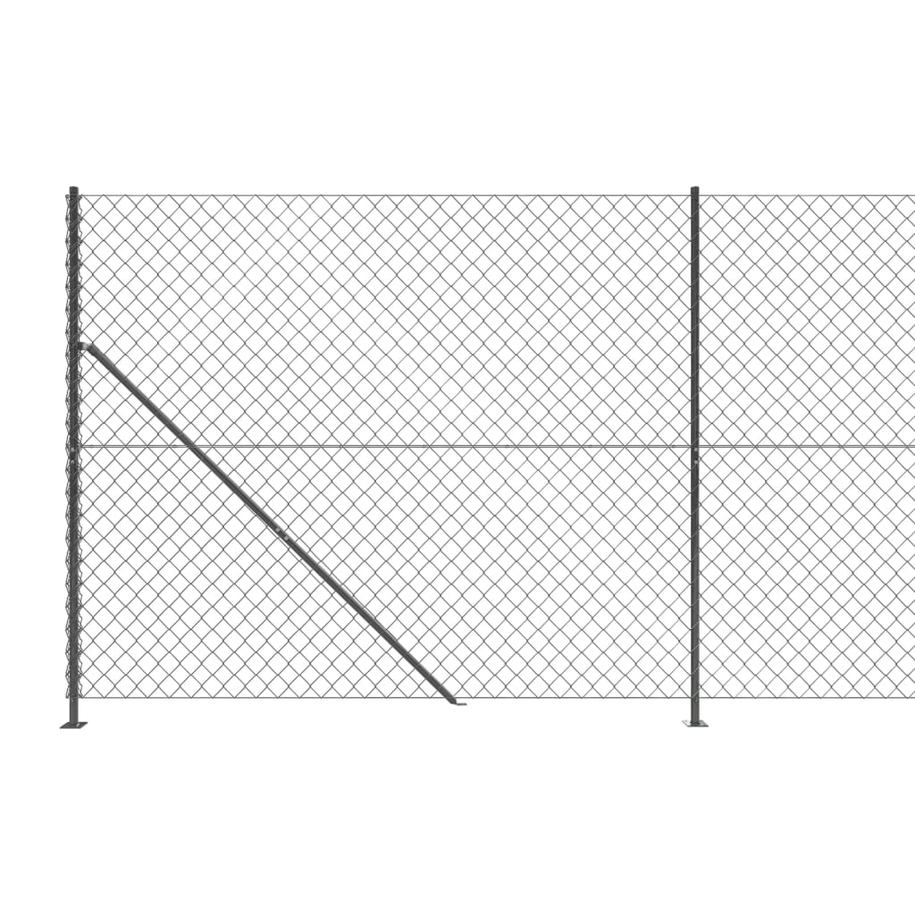 Cerca De Alambre Con Brida Gris Antracita 2x10 M / Vetonek_5