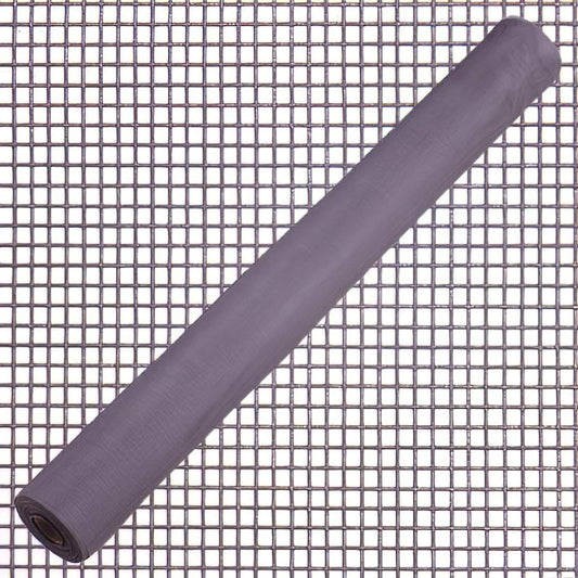 Tela Mosquitera Fibra Vidrio Gris 18x16/150 Cm. Rollo 50 Metros.
