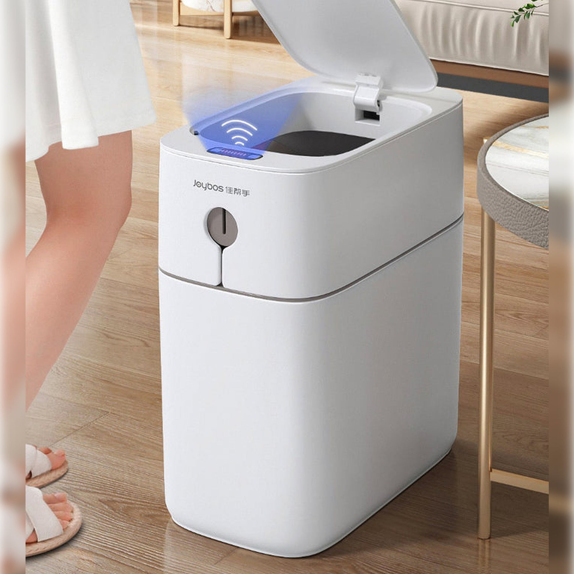Cubo De Basura Automático Con Sensor De Movimiento Para Baño Joybos_2