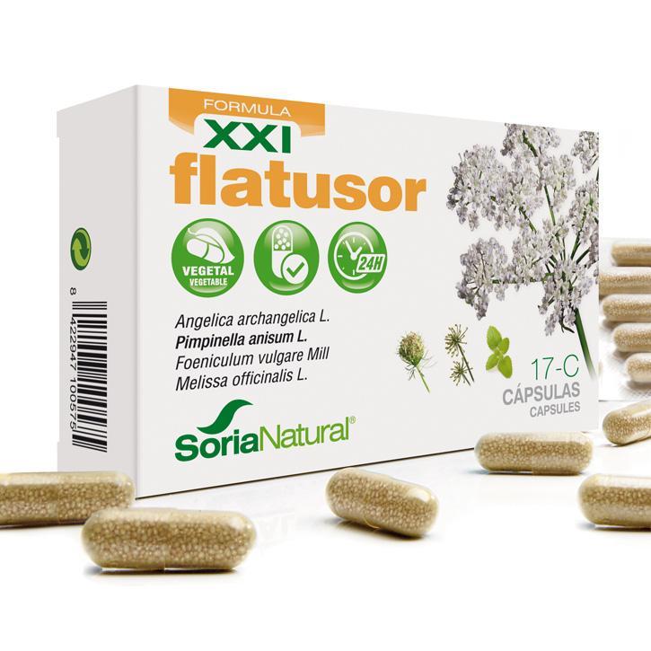 17-C Flatusor XXL Soria Natural, 30 cápsulas