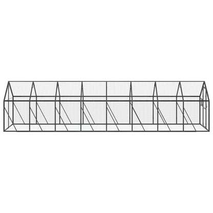Vidaxl Pajarera De Aluminio Gris Antracita 1,79x8x1,85 M_3