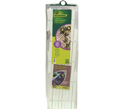 Celosía Plástico Extensible Blanco 0.5x1.5m