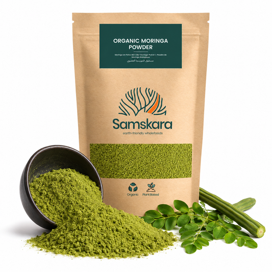 Moringa En Polvo Bio - 250g | Superalimento Ecológico Vegano Para Batidos, Smoothies Y Zumos, Sin Azúcares Añadidos_0