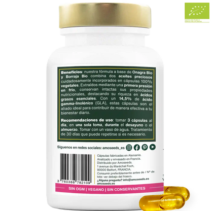 Aceite De Onagra Y Borraja Bio | 90 Cápsulas_4