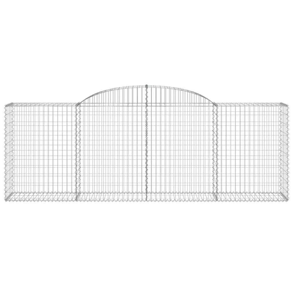 Cestas De Gaviones 3 Uds Forma De Arco Hierro 300x50x100/120 Cm_3