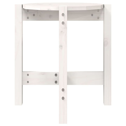 Mesa De Centro De Madera Maciza De Pino Blanco Ø42,5x45 Cm_3