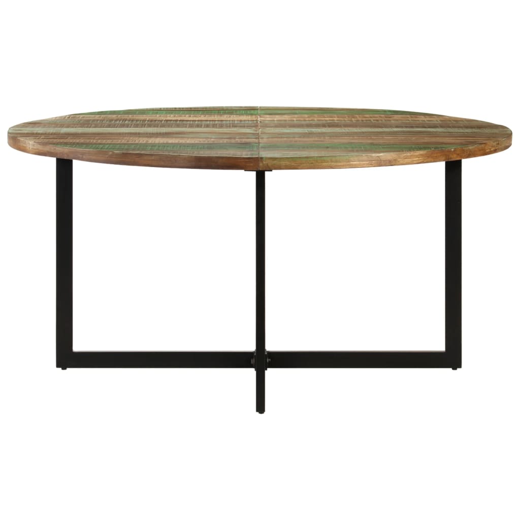 Mesa De Comedor Madera Maciza Reciclada 150x75 Cm_0