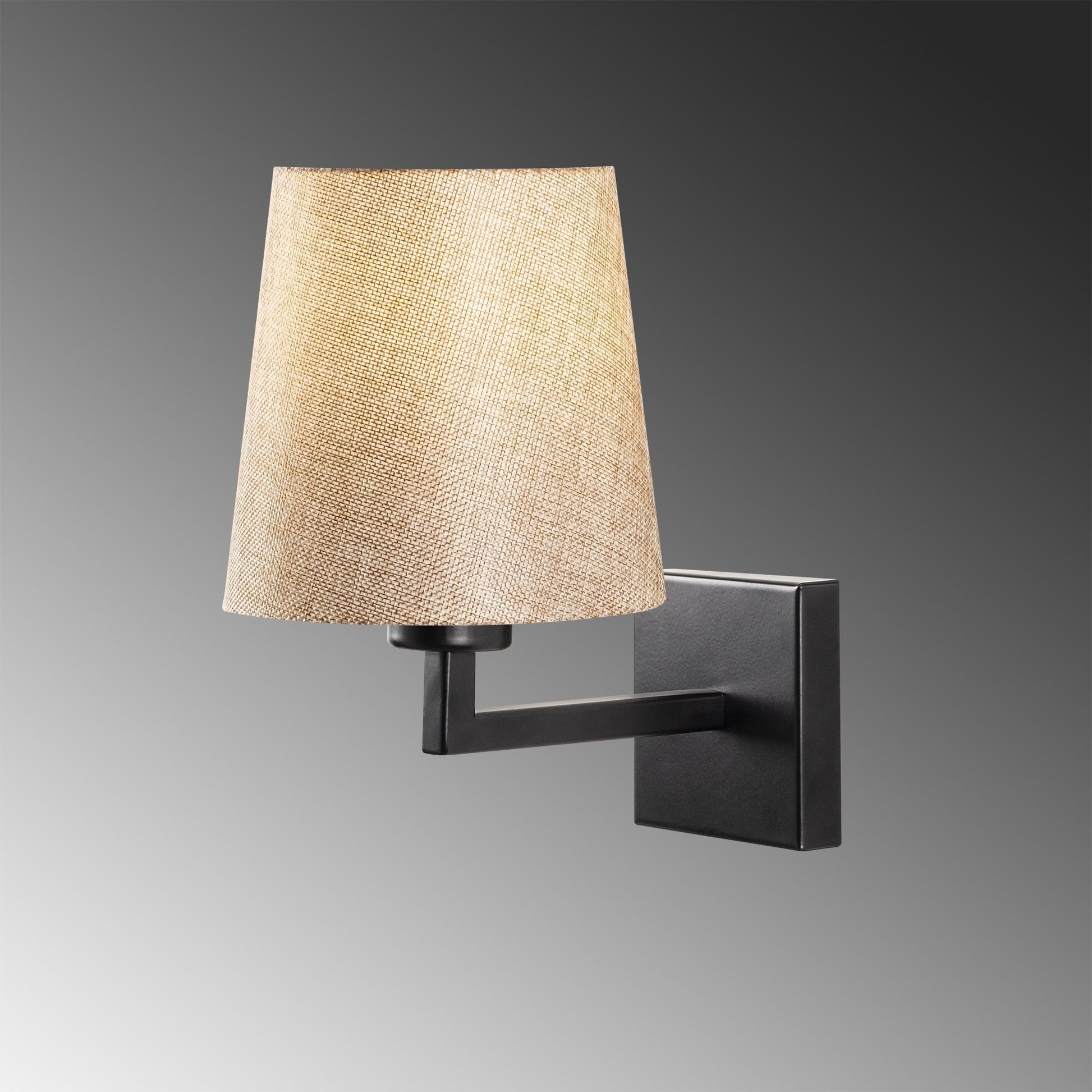 Aplique De Pared, Hierro , Negro crema, 18x24x30, Casquillo E 27 Max 40 W_3