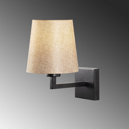 Aplique De Pared, Hierro , Negro crema, 18x24x30, Casquillo E 27 Max 40 W_3