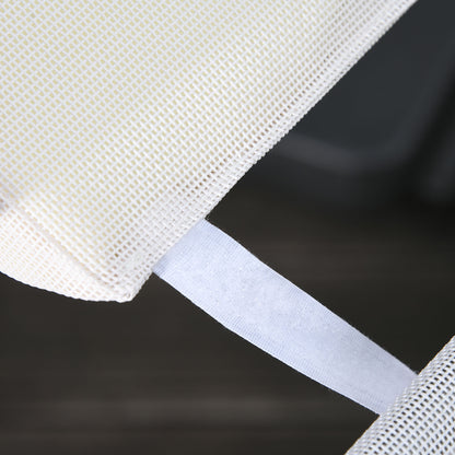 Outsunny Conjunto De 2 Tumbonas Plegables Y Reclinables 182x56x24,5 Cm Crema_3