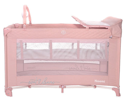 Cuna De Viaje Noemi Plus (2 Niveles) Mellow Rose_1