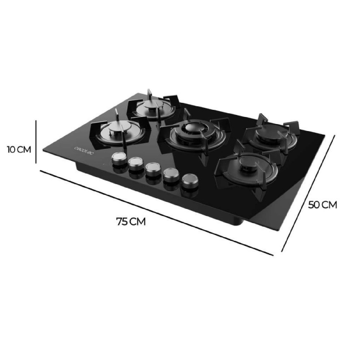 Cecotec Placa De Gas Bolero Squad G 5200s Glass Black_3