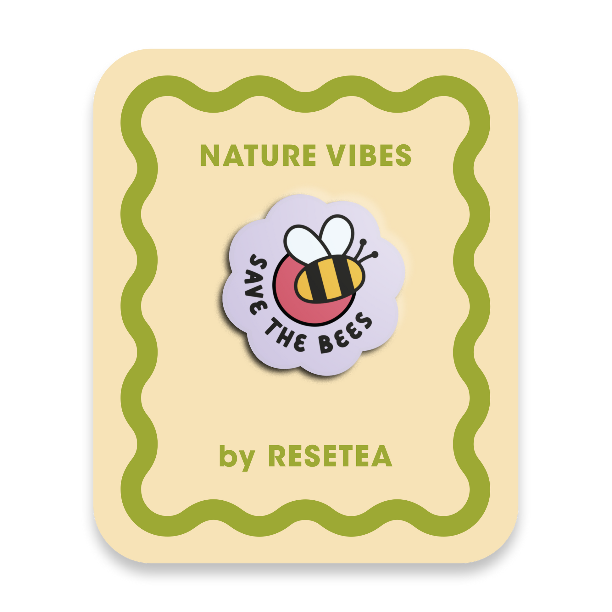 Save The Bees Pin | Accesorio Moderno Y Original Para Chaquetas, Mochilas Y Bolsos_0