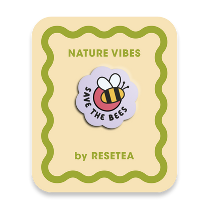 Save The Bees Pin | Accesorio Moderno Y Original Para Chaquetas, Mochilas Y Bolsos_0