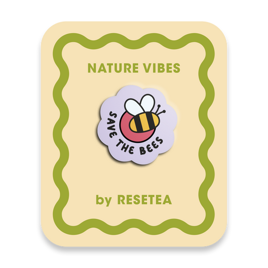 Pin Save The Bees - Accesorio Moderno y Original para Chaquetas, Mochilas y Bolsos - Nature Vibes_0