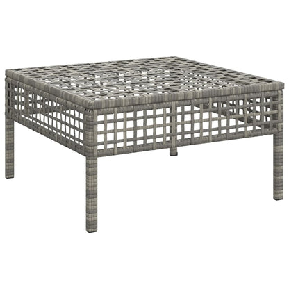 Vidaxl Taburete De Jardín Con Cojín Ratán Sintético Gris_3