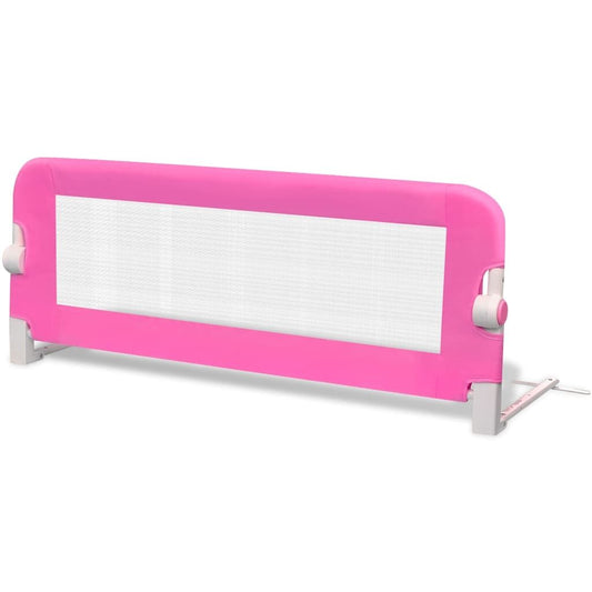 Vidaxl Barandilla De Seguridad Cama De Niño 102x42 Cm Rosa_0