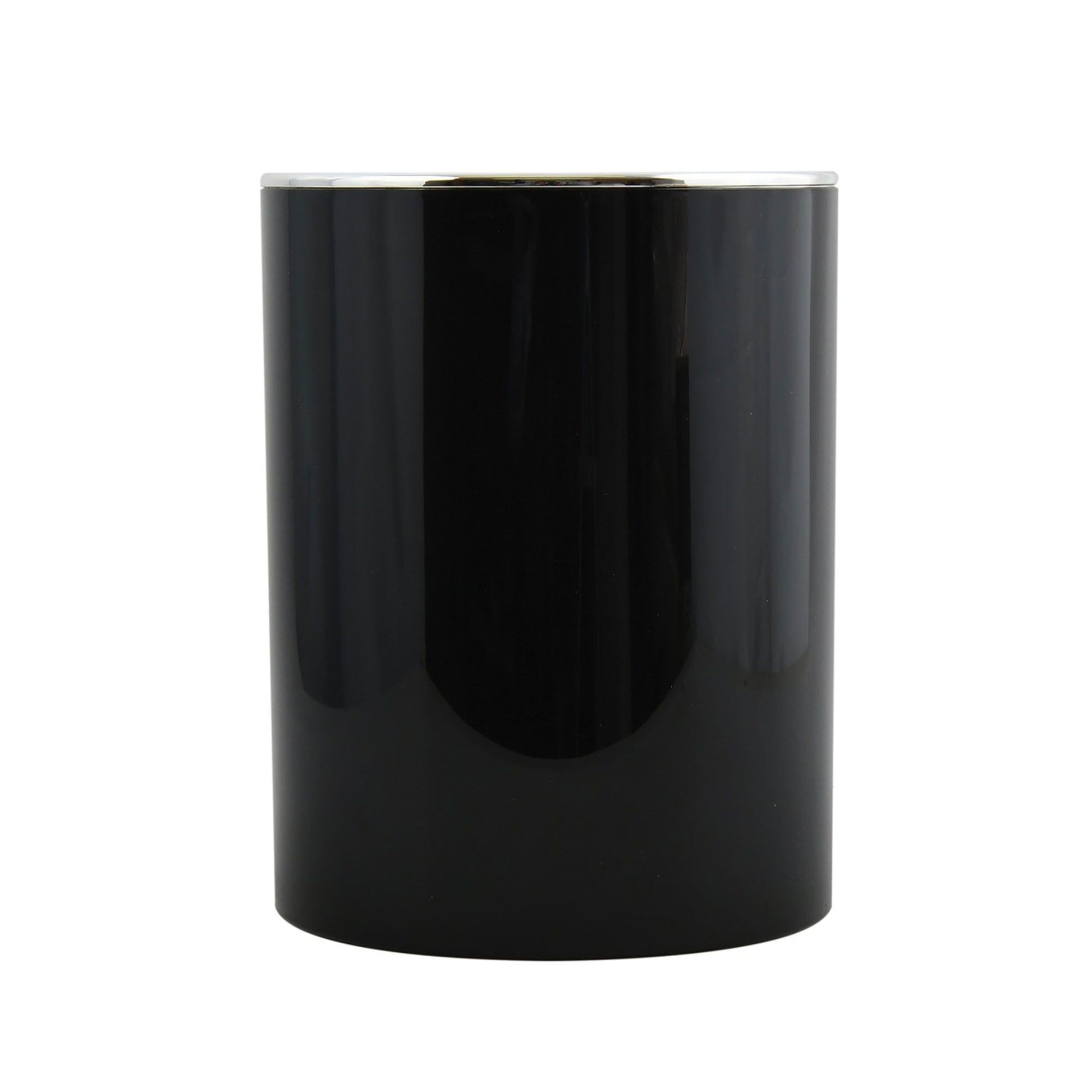 Cubo De Basura 6 Litros Para Baño Msv De Plastico En Color Negro 18 X 24,2 Cm_0