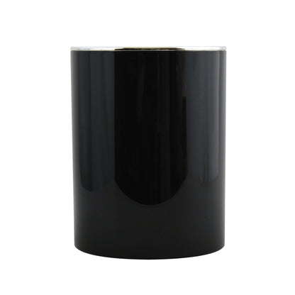 Cubo De Basura 6 Litros Para Baño Msv De Plastico En Color Negro 18 X 24,2 Cm_0
