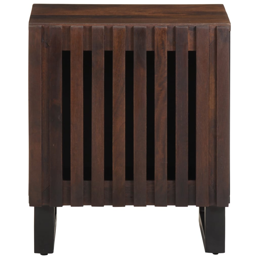 Mesitas De Noche 2 Uds Madera Maciza De Mango 40x34x46 Cm_2