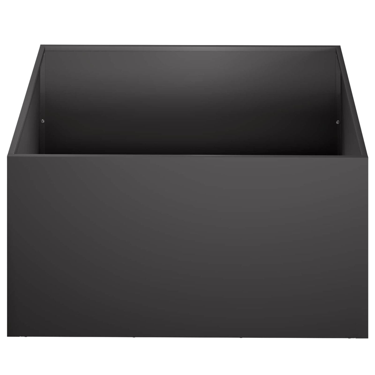 Macetero De Jardín Negro 40 X 40 X 30 Cm Acero Laminado En Frío_2