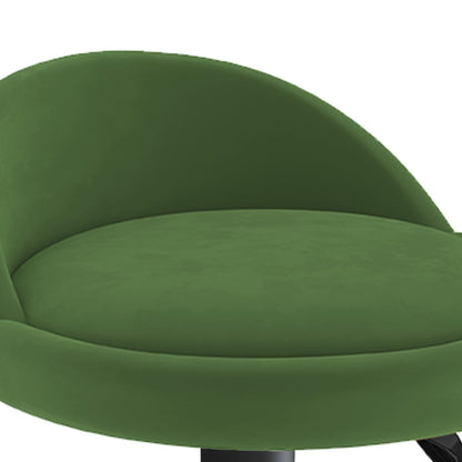 Taburete De Cocina De Terciopelo Verde Oscuro_5