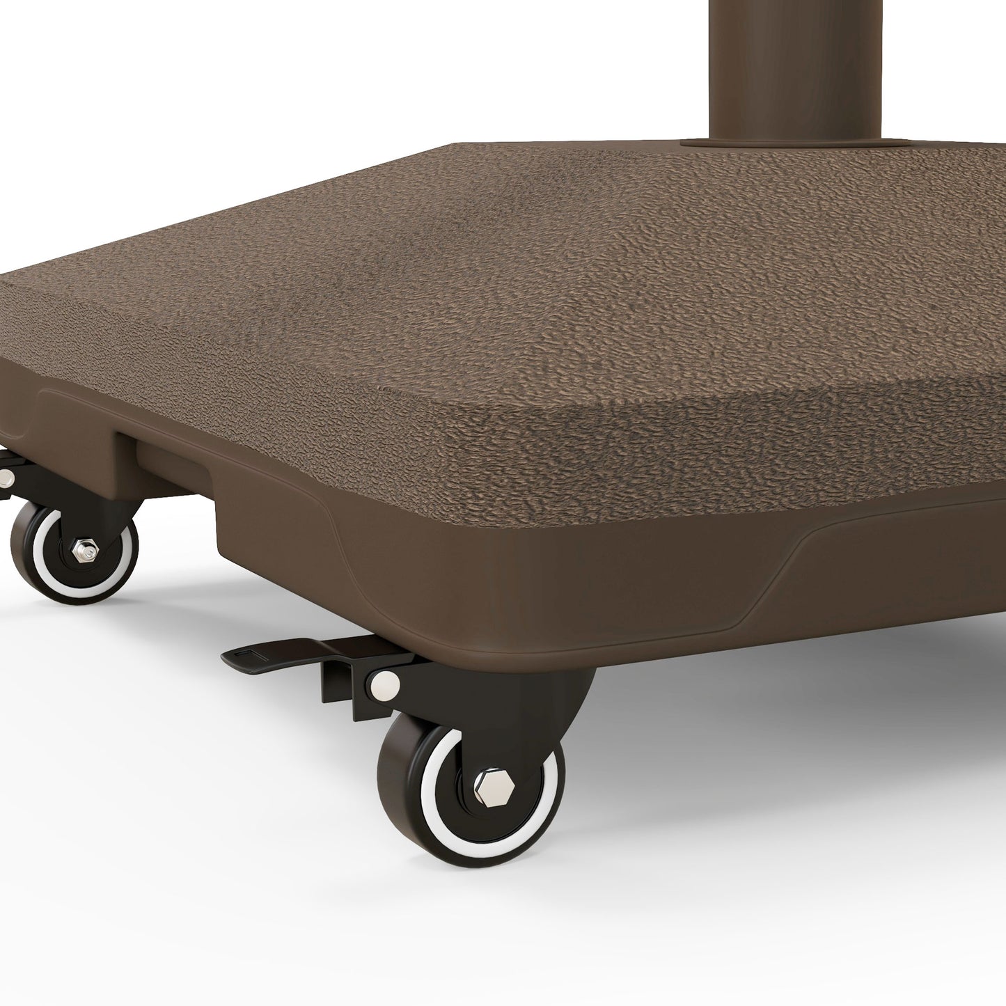 Outsunny Base Para Sombrilla Con Ruedas Rellenable De Arena O Agua 45x45x39 Cm_3