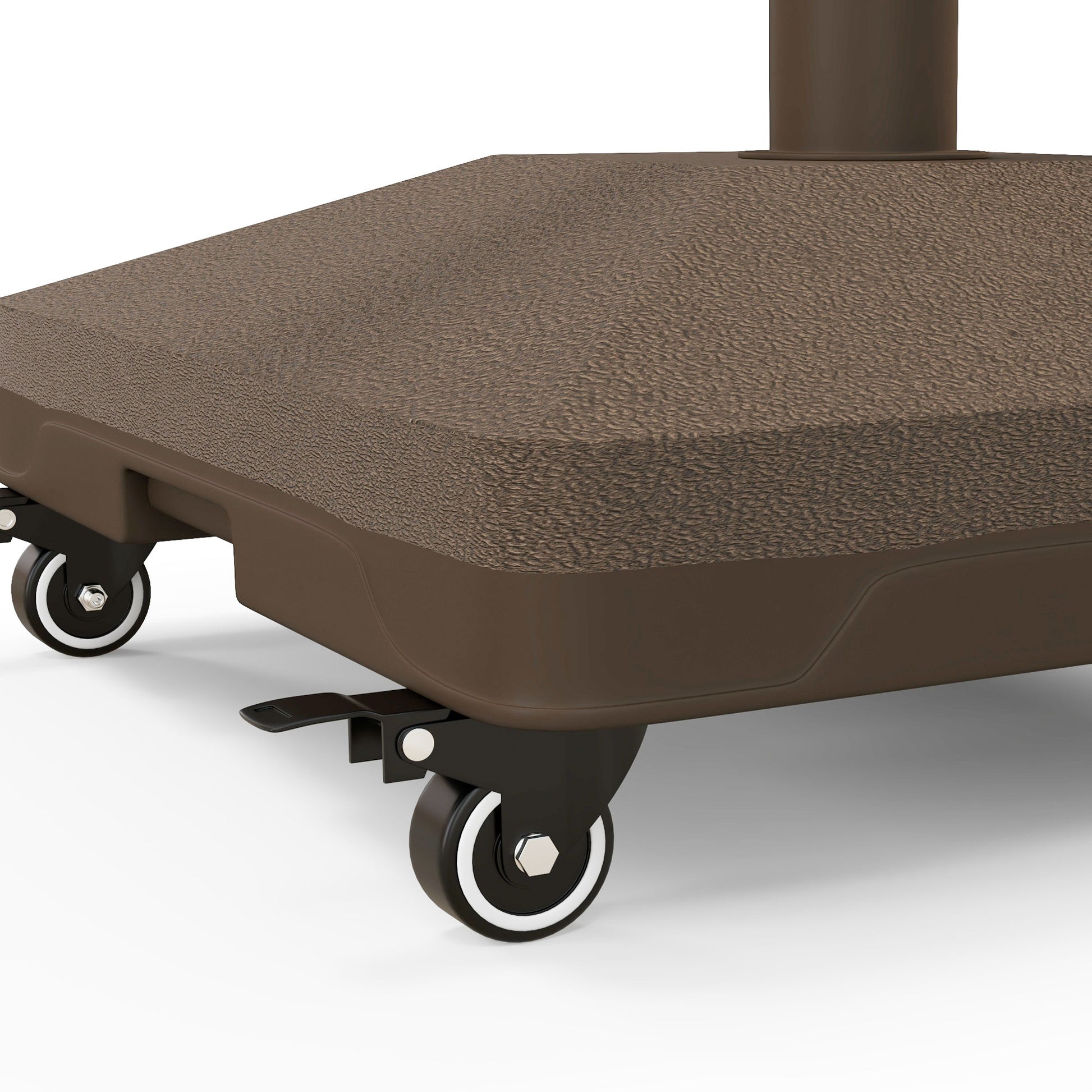 Outsunny Base Para Sombrilla Con Ruedas Rellenable De Arena O Agua 45x45x39 Cm_3