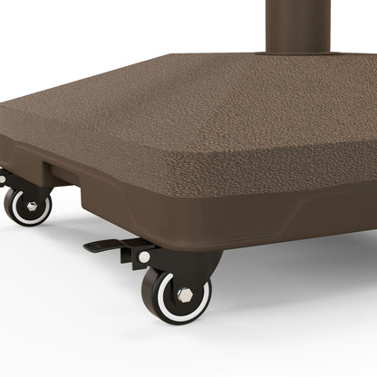 Outsunny Base Para Sombrilla Con Ruedas Rellenable De Arena O Agua 45x45x39 Cm_3