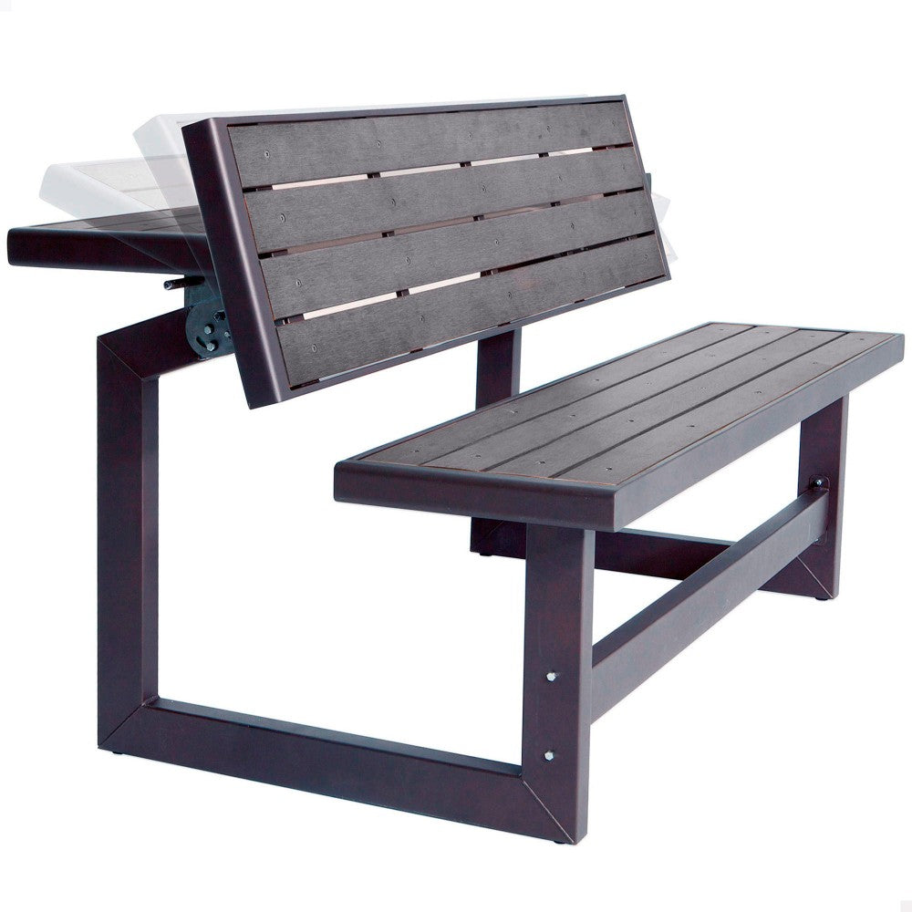 Banco Convertible En Mesa Lifetime Color Gris_0
