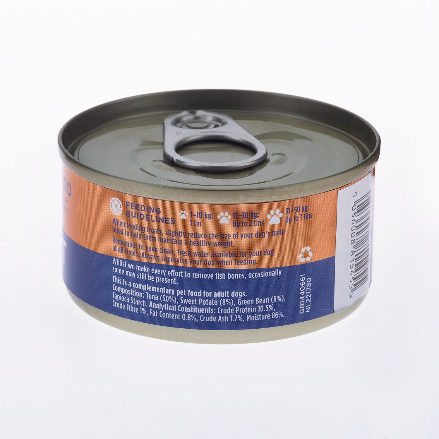 Fish4dogs Comida Húmeda Para Perro – Pescado, Judía Verde Y Boniato 85 G (pack De 12)