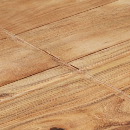 Mesa De Centro De Madera Maciza De Acacia 80x80x28 Cm_3