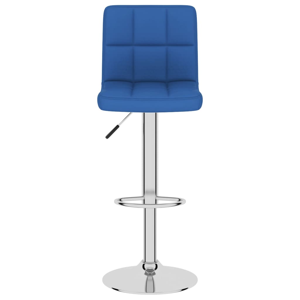 Taburete De Cocina De Tela Azul_1