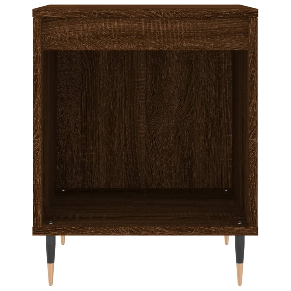 Mesitas Noche 2 Uds Madera Ingeniería Marrón Roble 40x35x50 Cm_3