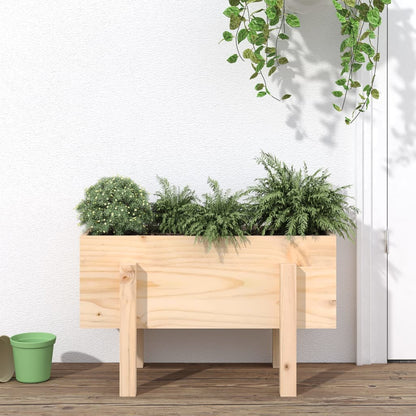 Jardinera Madera Maciza De Pino 62x30x38 Cm_1
