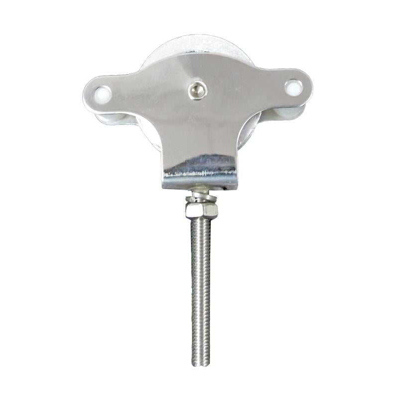 Polea Tendedero Wolfpack Inoxidable 60 Mm. / Roldana Metálica Con Tornilo
