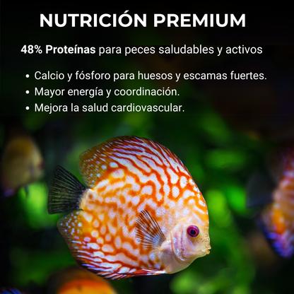 Comida Para Peces Tropicales, Alimento Premium En Escamas, No Ensucia El Agua, Incros Vital_1
