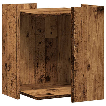 Vidaxl Mueble Arenero De Gatos Madera Ingeniería Envejecida 42x42x51cm_0
