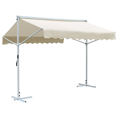 Vidaxl Toldo Independiente 3x3 M Color Crema_0