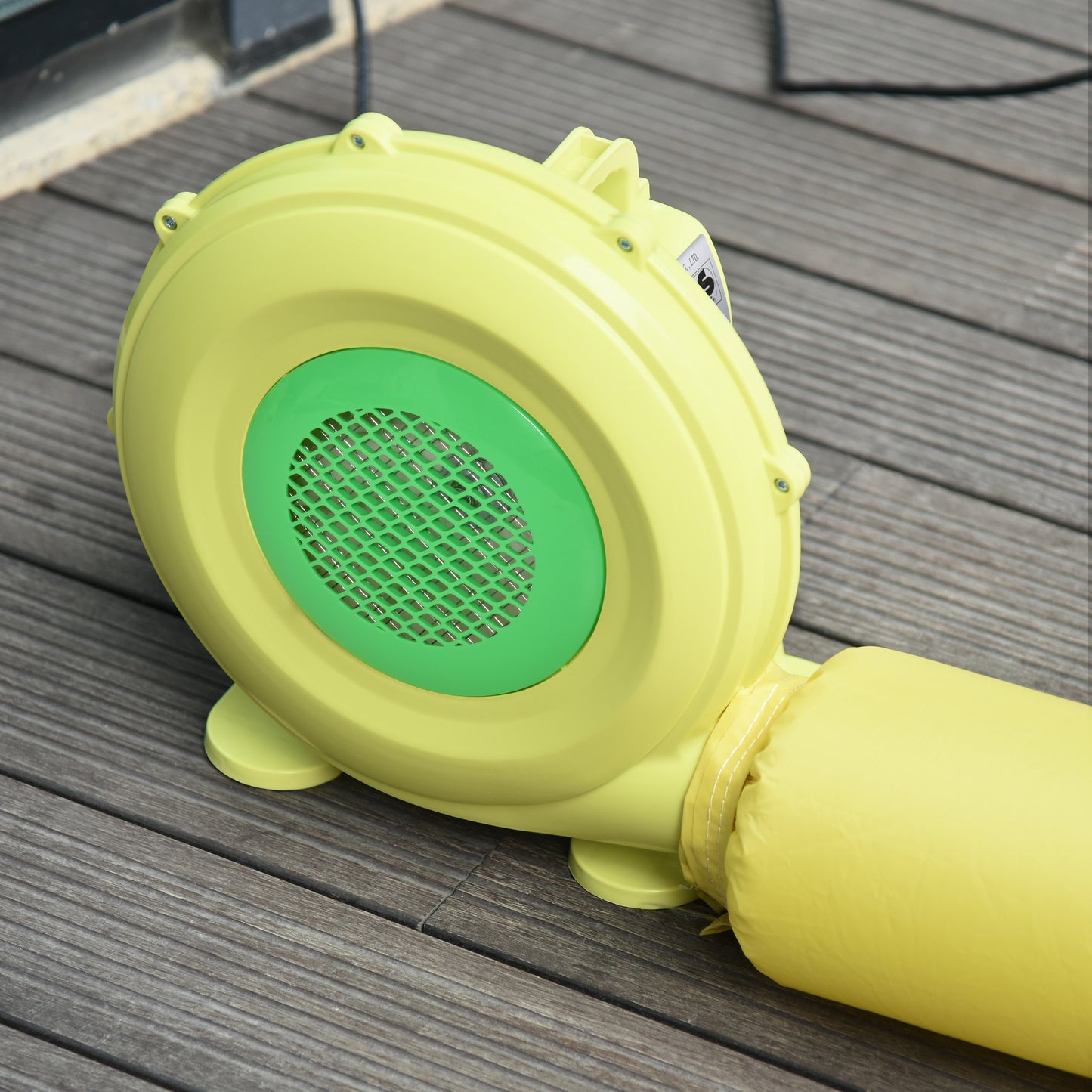 Outsunny Soplador De Aire Eléctrico 450w Casa Rebote Tobogán Salto 35x26x33,5cm_1