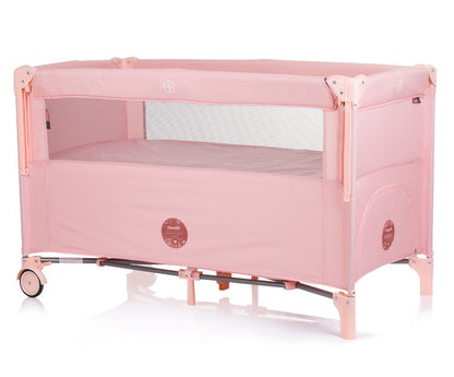 Cuna De Viaje Relax Linen Flamingo_1