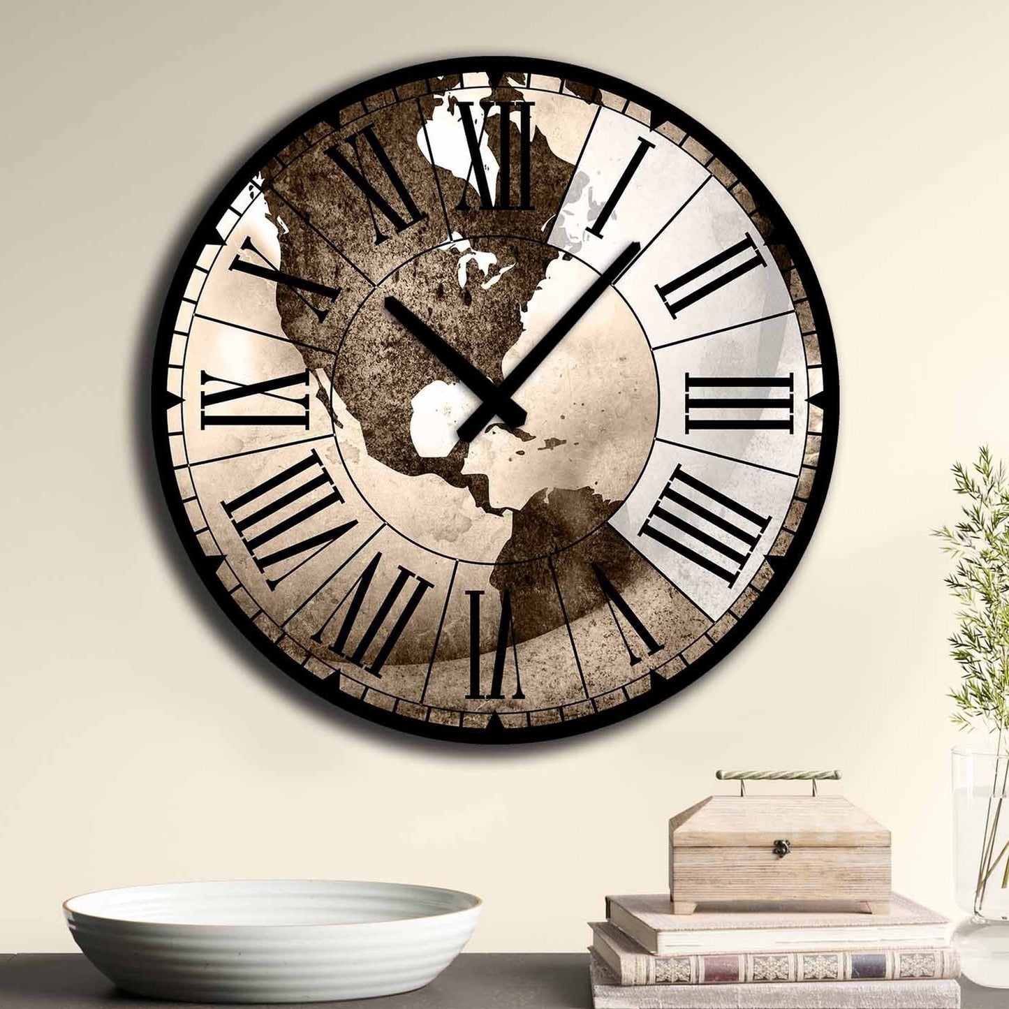Reloj Decorativo Mdf América Central