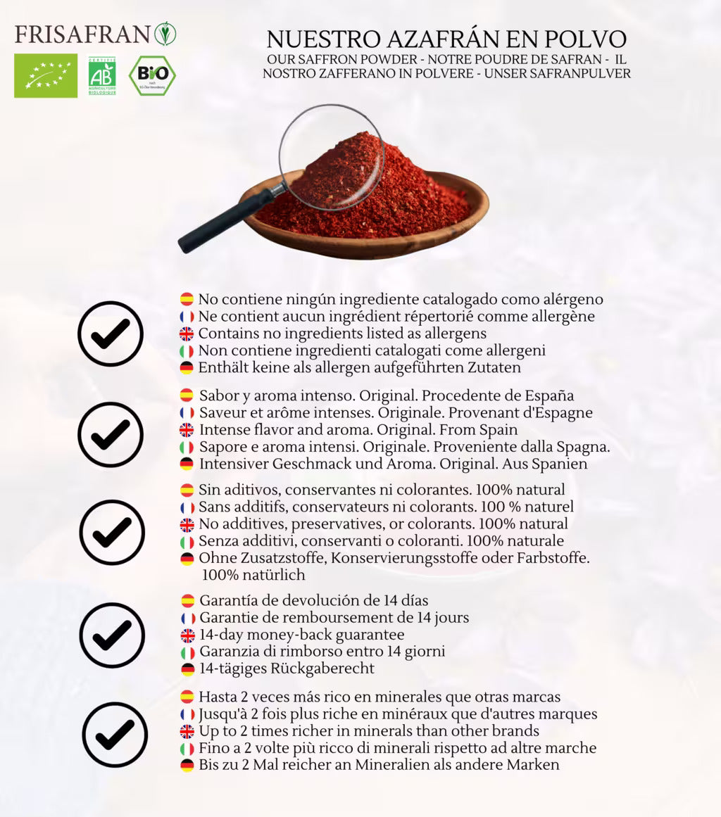 Azafrán En Polvo - Calidad Y Sabor | Frisafran 2 G_3