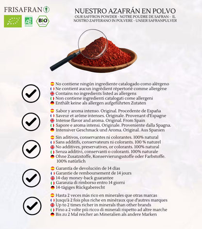Azafrán En Polvo - Calidad Y Sabor | Frisafran 2 G_3