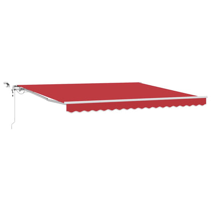 Toldo Retráctil Rojo 400 X 300 Cm Poliéster_0