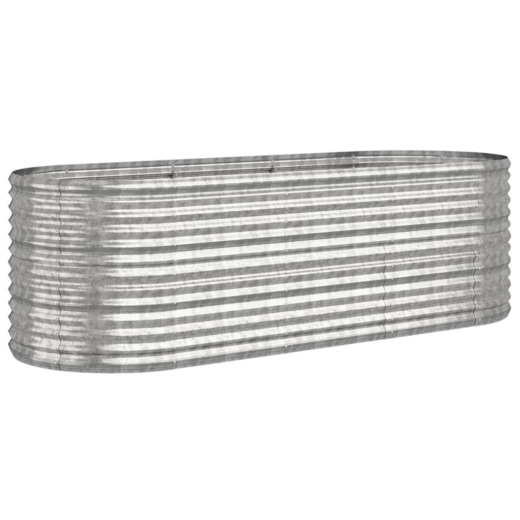 Jardinera De Acero Galvanizado Plateado 224x80x68 Cm_0