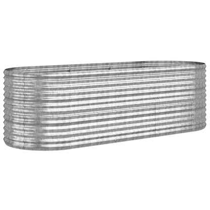 Jardinera De Acero Galvanizado Plateado 224x80x68 Cm_0