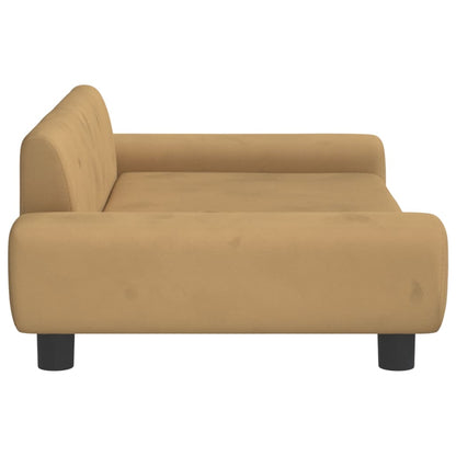 Cama Para Perros De Terciopelo Marrón 100x54x33 Cm / Vetonek_3