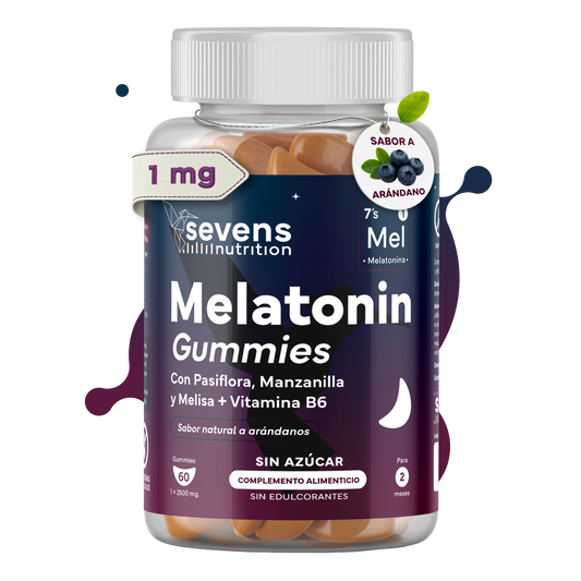 Melatonina En Gominolas Con Pasiflora, Manzanilla Y Melisa + Vitamina B6 Sin Azúcar De Sevens Nutrition_0