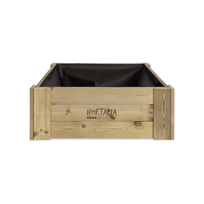Cajón De Cultivo De Madera Tratada 120x80x30 Cm Box L30 Hortalia_2